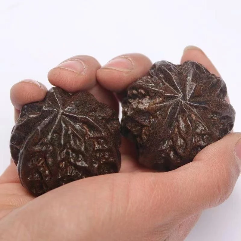 天然木质实心核桃黑檀木健身手球按摩保健球手转球中老人手握实木