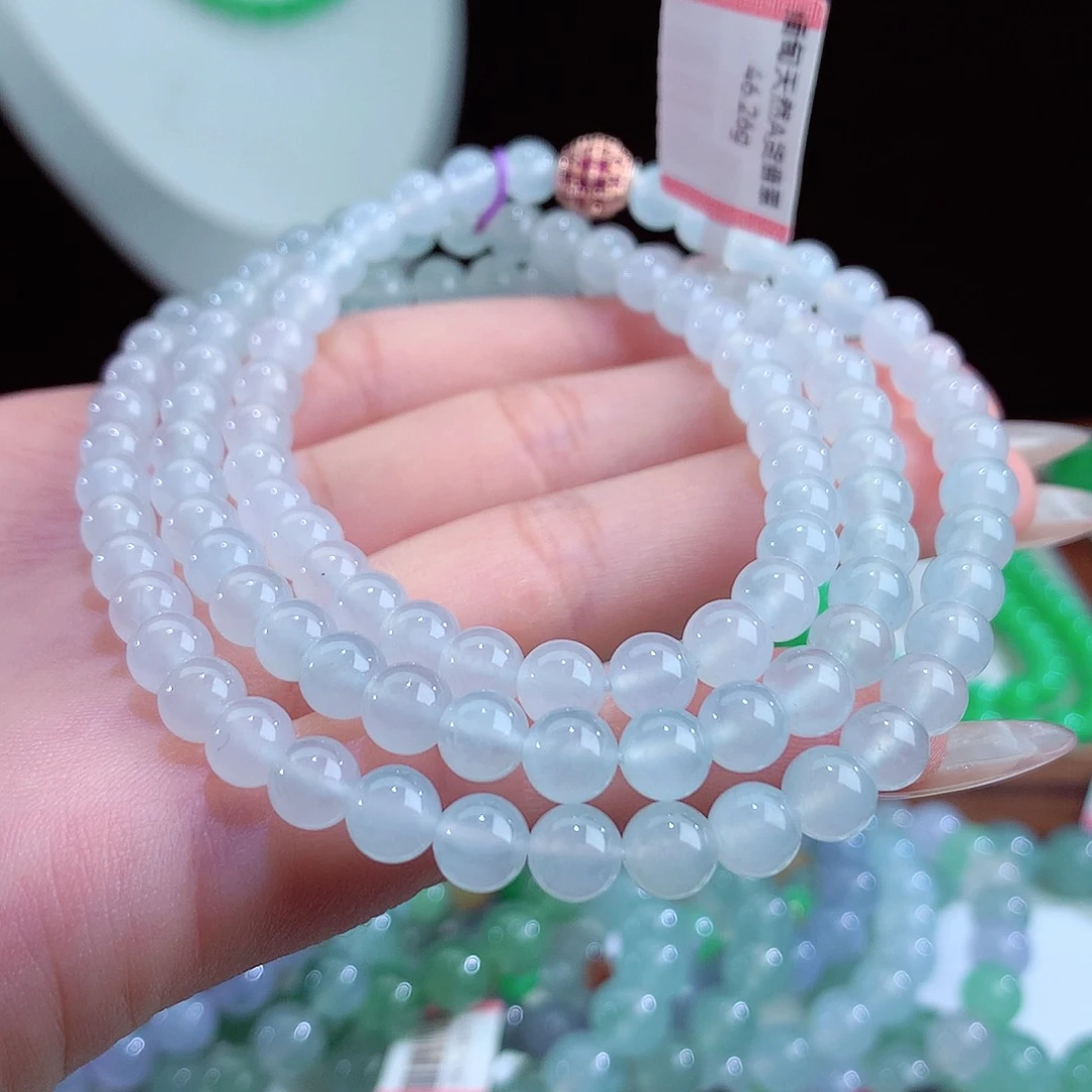 翡翠手链未镶嵌卡6