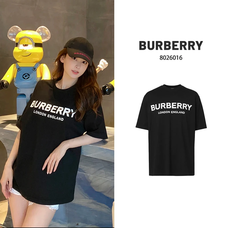 全新未使用 BURBERRY/博柏利 全名标字母印花短袖T恤6016/6017