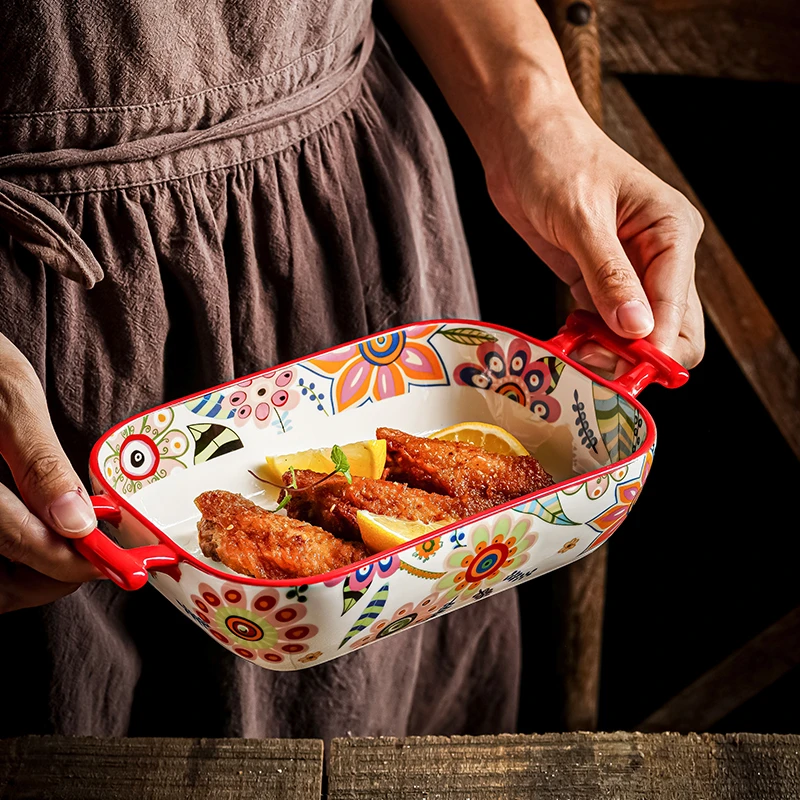 编码（07）北欧风蝶恋花高款烤盘