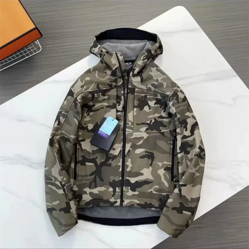 8356男女同款冲锋服防水防风保暖户外运动秋冬透气连帽