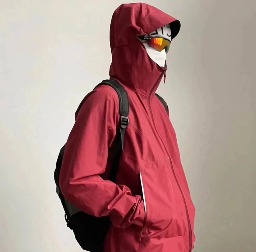 【1113】 L+T顶 男女同款溢胶冲锋服休闲时尚潮流透气防水防风外套