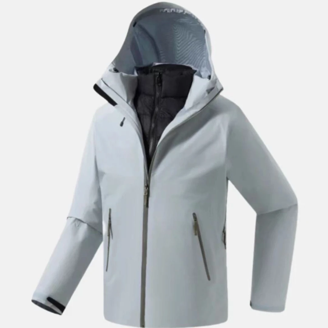 【1006】茑嘎嘎内胆全压胶硬壳三合一L+T外套防水防风保暖户外运动