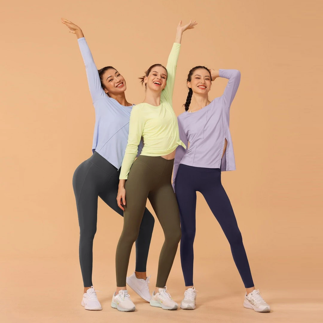 C300-450孤品 瑜伽服 裸感高腰提臀跑步紧身速干运动健身裤