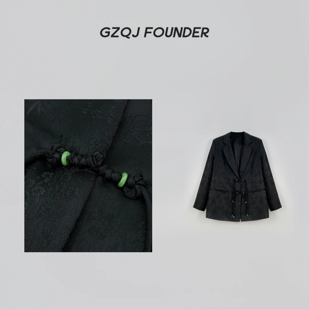 老琴私服【长相守】复古设计感新中式国风西装外套 71016