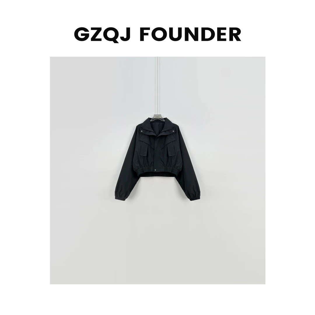 老琴私服 【夜巴黎】小众设计感百搭时尚显瘦宽松冲锋衣外套 986