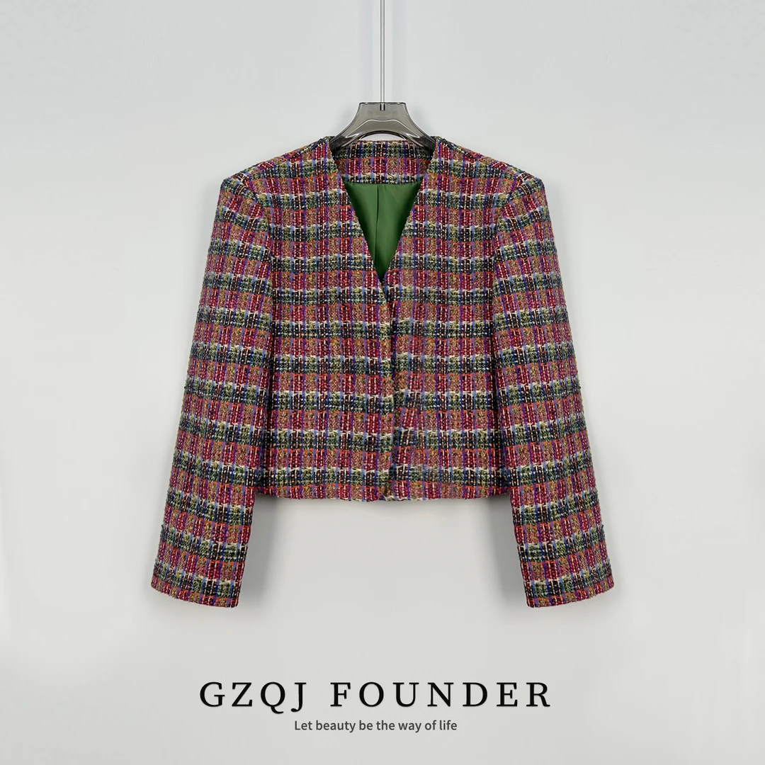 老琴私服【莫妮卡小香】高级感穿搭时尚气质小香风外套 4870