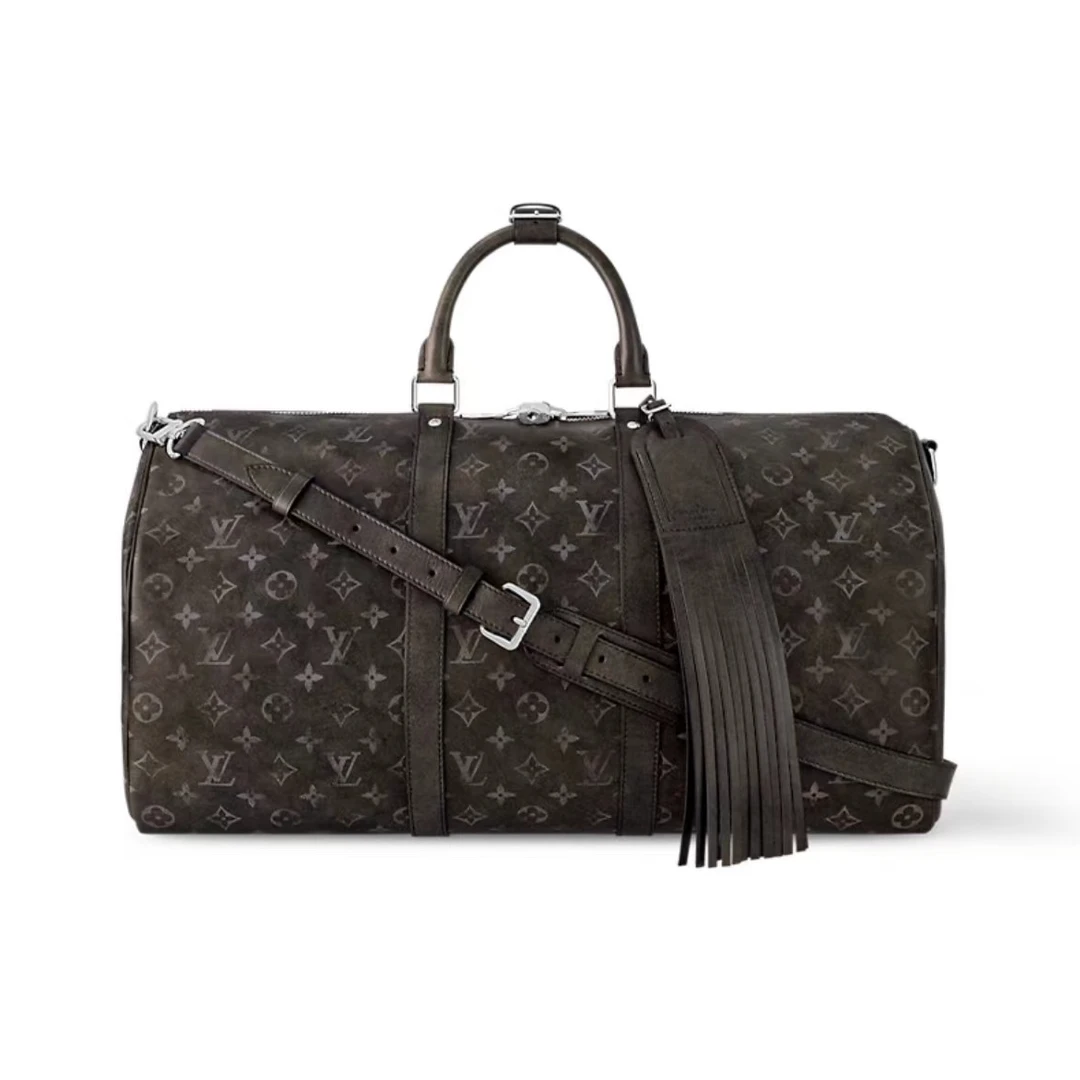 全新未使用 LouisVuitton/路易威登 24新款keepall50磨砂皮旅行袋