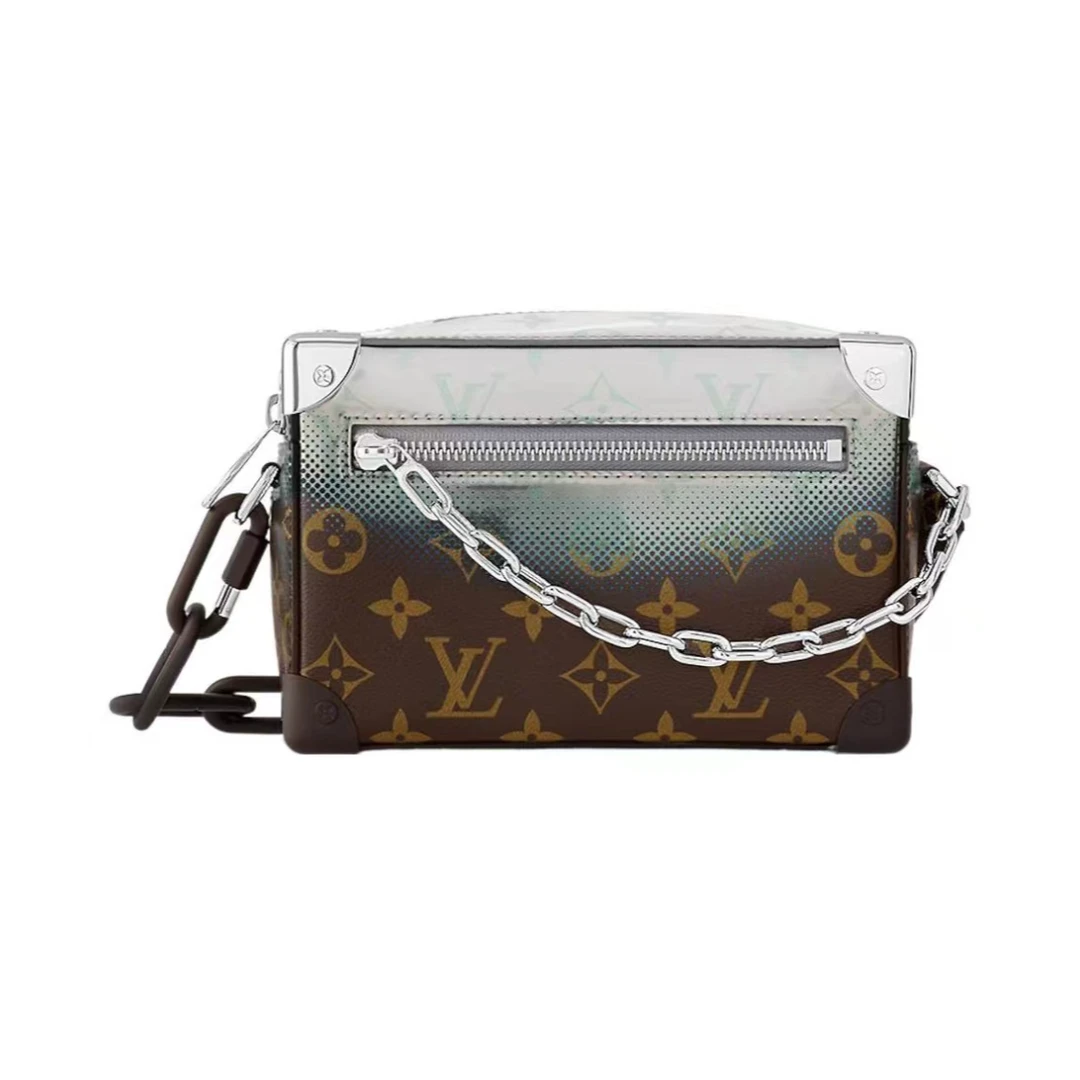 99新 LouisVuitton/路易威登 soft trunk镭射盒子包 斜挎包