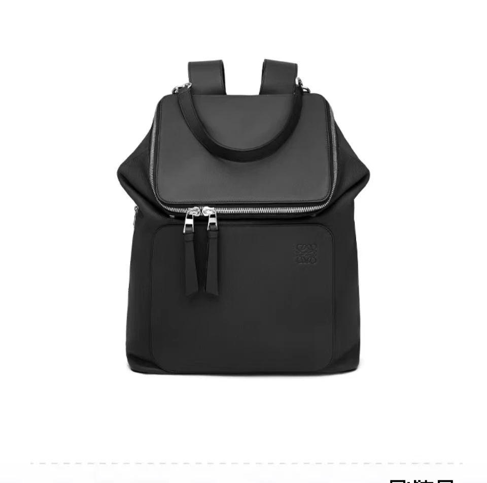 99新 LOEWE/罗意威 Goya柔软粒面皮双肩包/背包