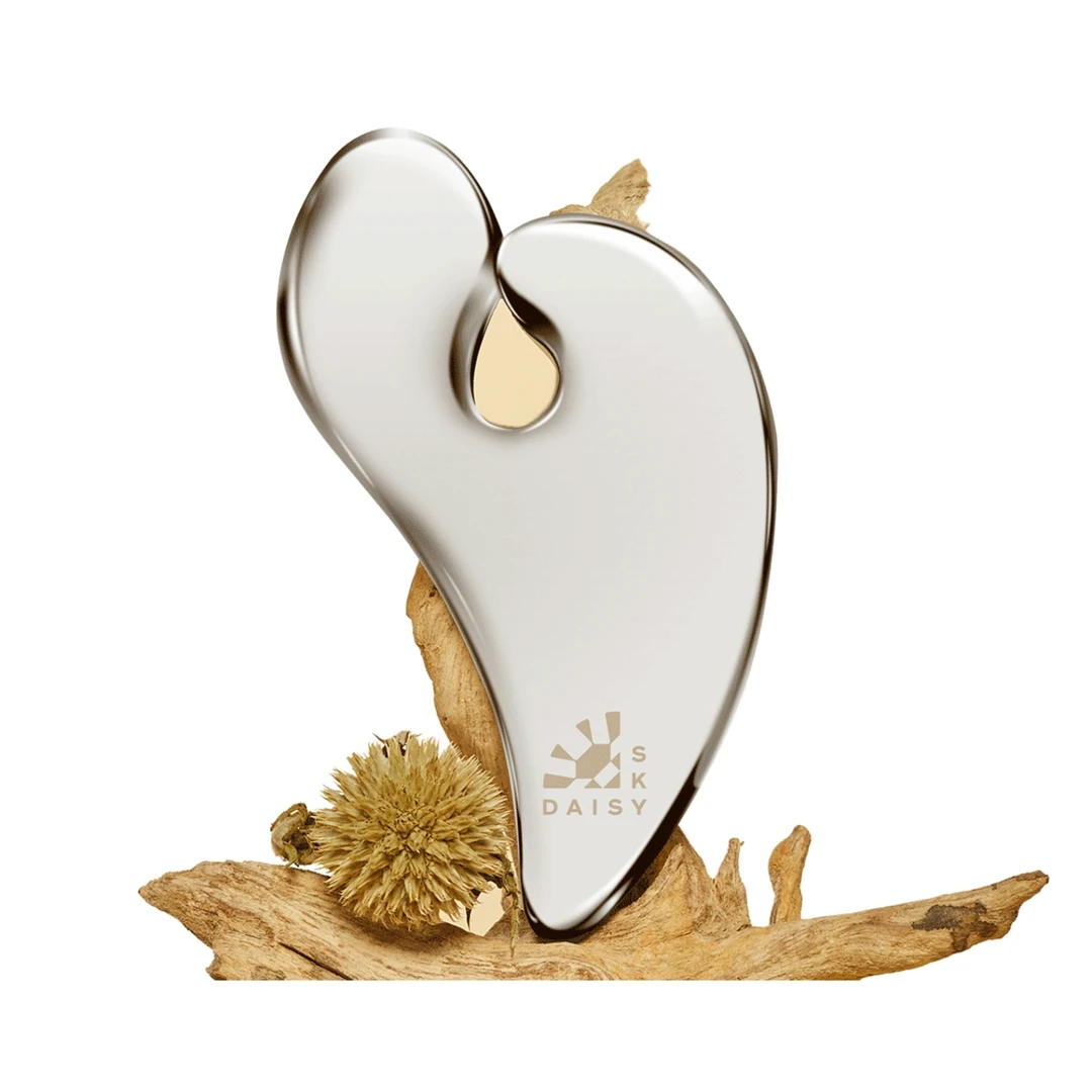 水滴面部按摩板锌合金