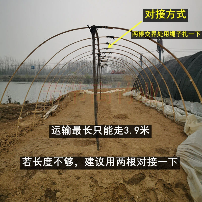 竹片竹条竹批温棚龙骨温室大棚竹篱笆毛竹板楠竹片农用搭架竹子片