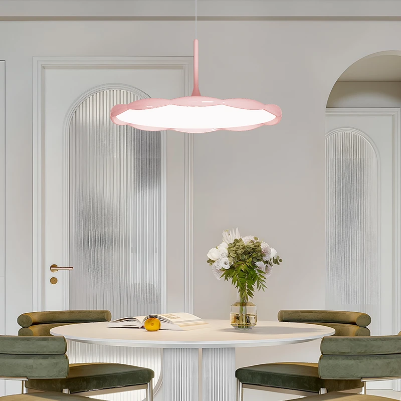 飞碟客厅餐厅吊灯现代简约高级感轻奢奶油风单头吧台饭厅餐桌吊灯