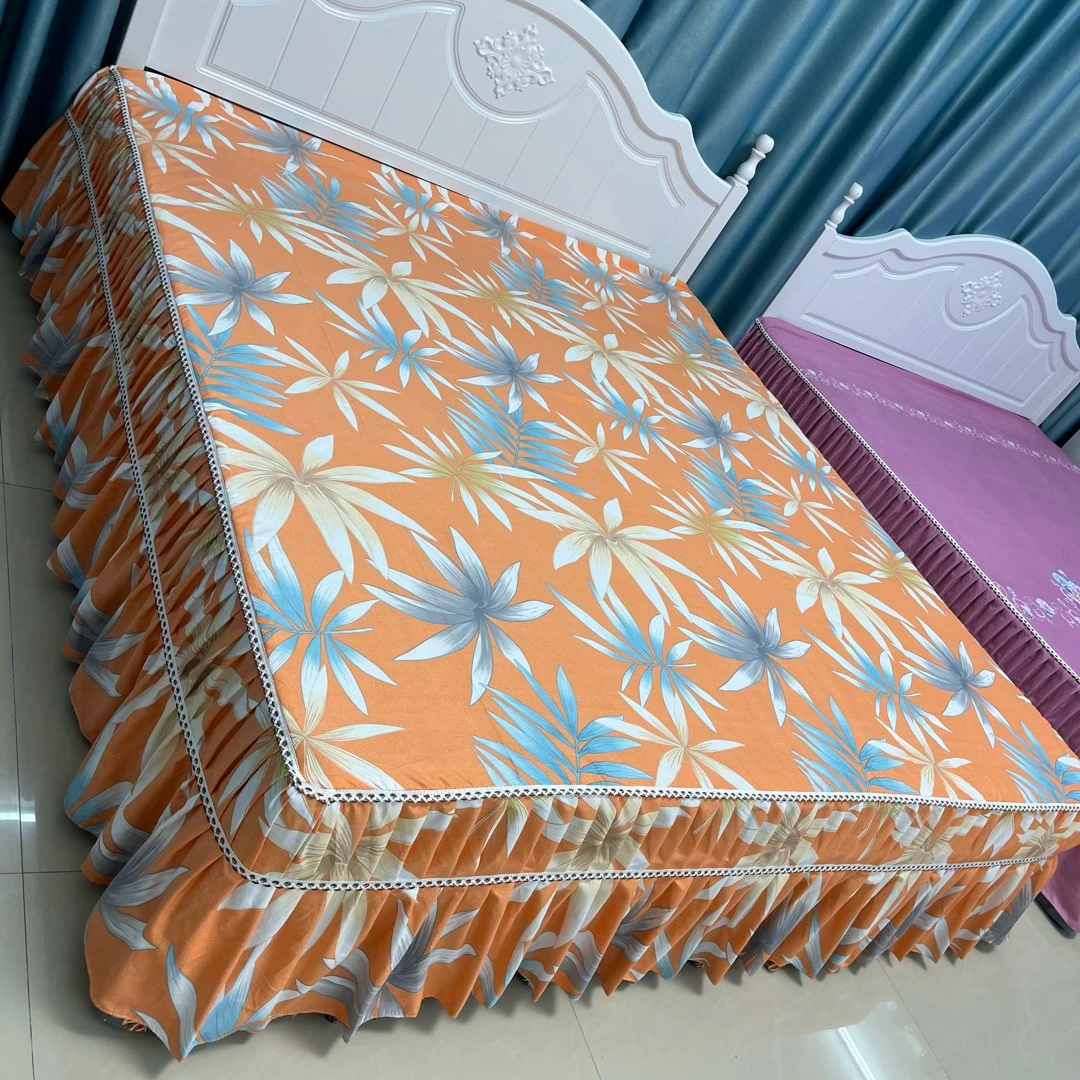 磨毛加厚床罩（富贵竹）高档防滑床裙防尘罩床亲肤家用韩版