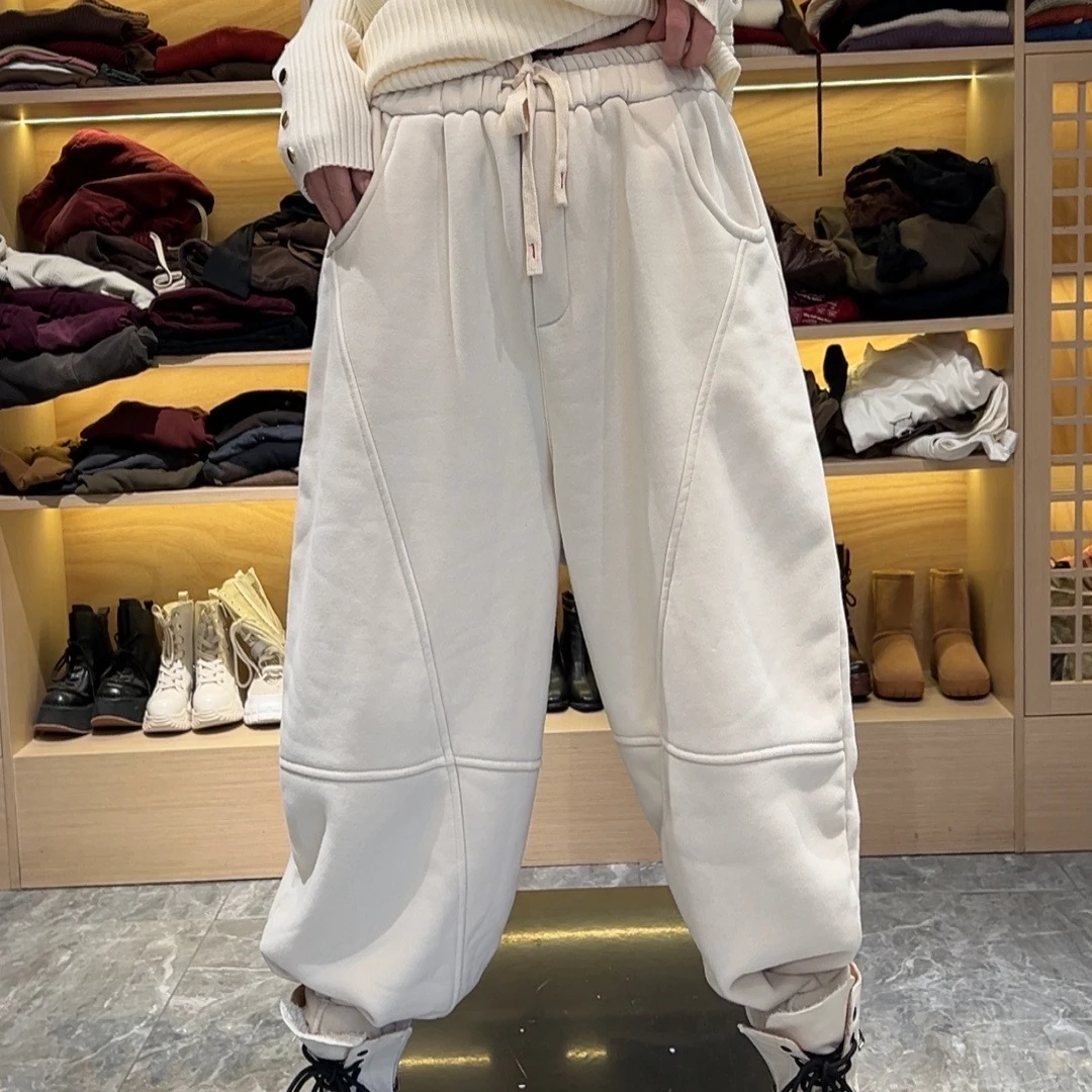 2386秋冬（加绒加厚）保暖休闲时尚减龄哈伦卫裤