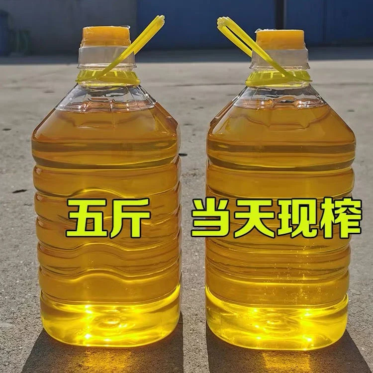 5斤农家自榨花生油纯正花生油食用油无添加优质压榨花生油2.7升