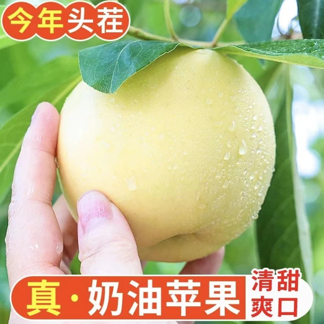 黄金苹果新鲜水果当季整箱现摘5-9斤奶油富士冰糖心丑苹果包邮