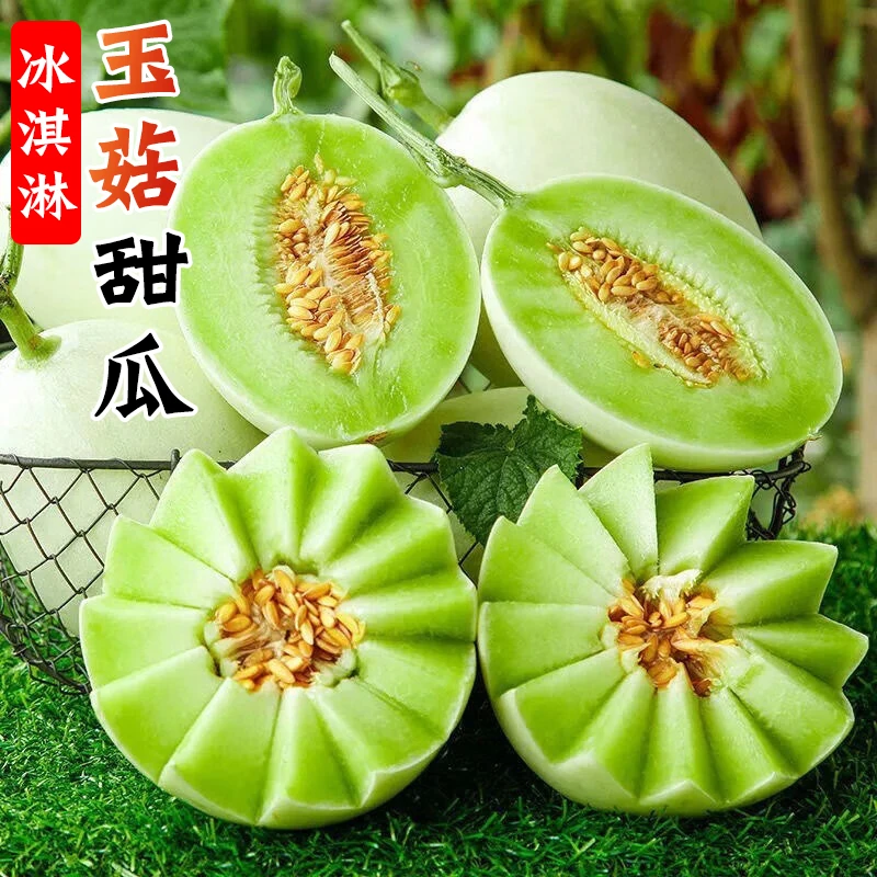 冰淇淋玉菇甜瓜3-9斤新鲜当季水果整箱正宗蜜瓜小香瓜脆甜多汁