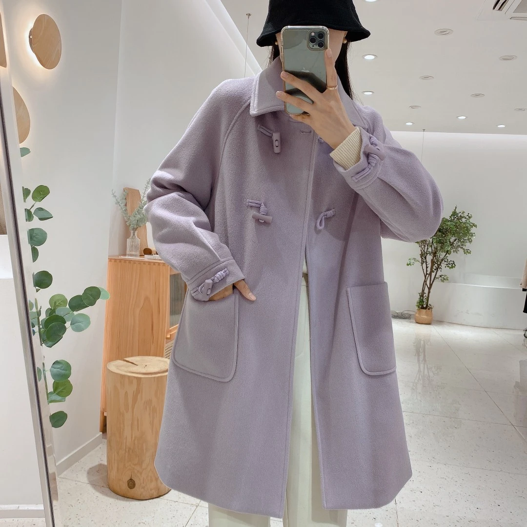 IMFLY金小金自制 鹅绒羽绒大衣DYW3022毛呢女冬季新款