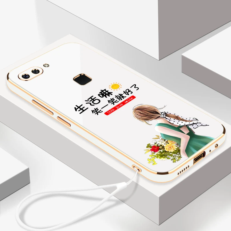 电镀笑一笑适用于VIVOX20手机壳硅胶软壳【镜头保护+送挂绳】