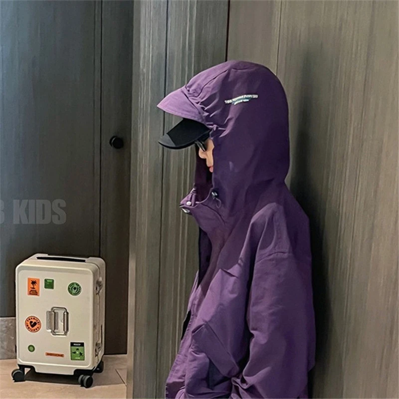 Y6967男童外套时髦洋气防雨亲子工装徒步上衣潮