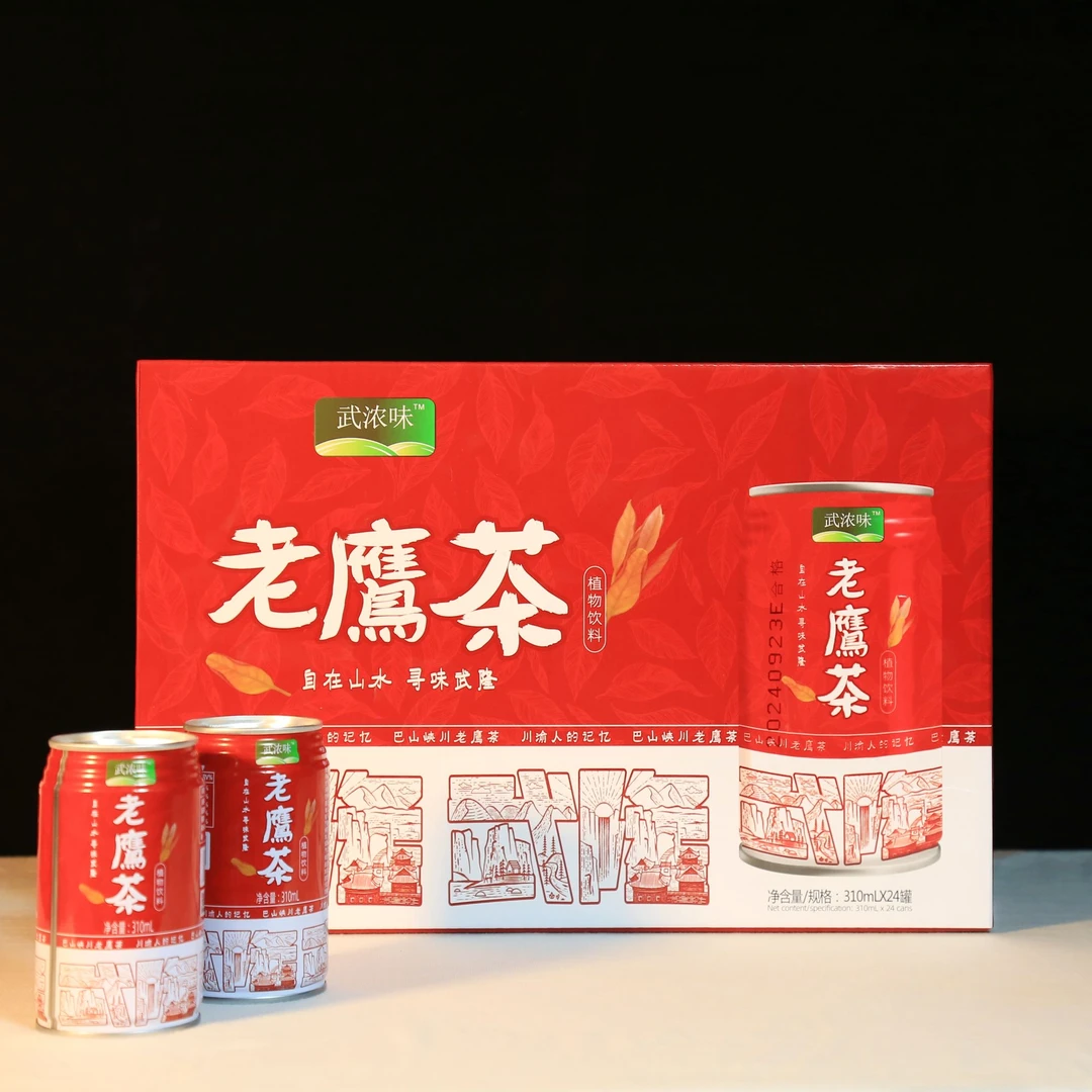 重庆武隆【武浓味】老鹰茶植物饮料310mlx24罐