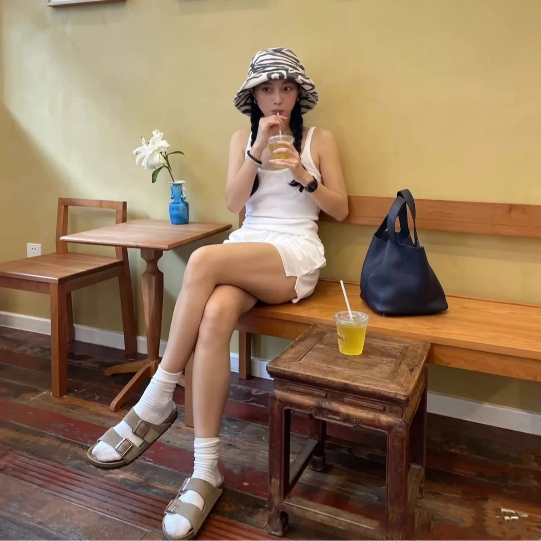 【博肯二字】时尚休闲百搭女鞋软木底凉鞋A