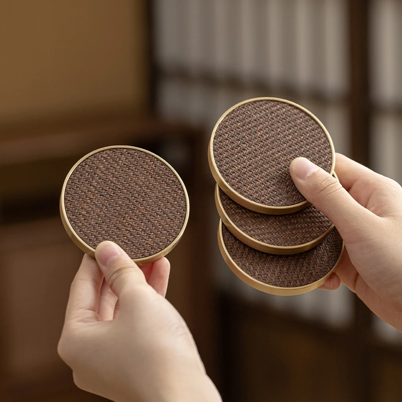 电木茶杯垫防烫茶杯托办公室隔热垫家用茶道杯垫高档功夫茶具配件