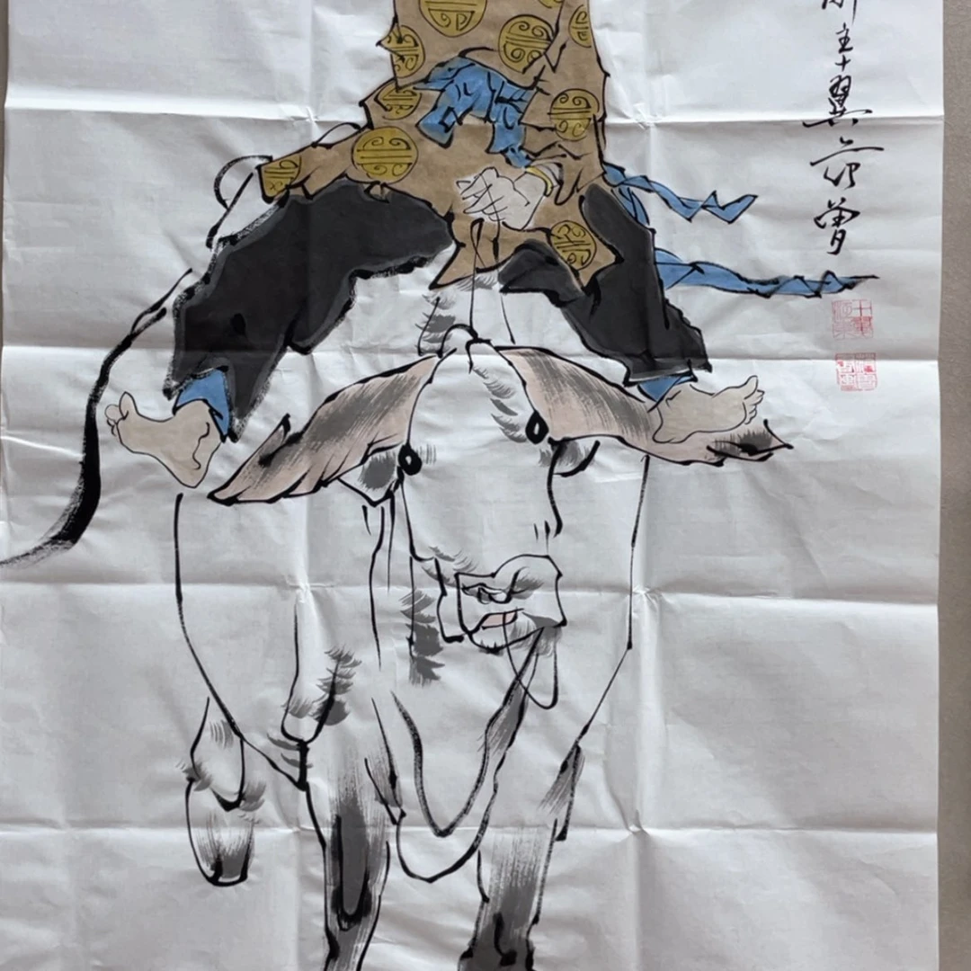 【闪购商品】绘画白牛