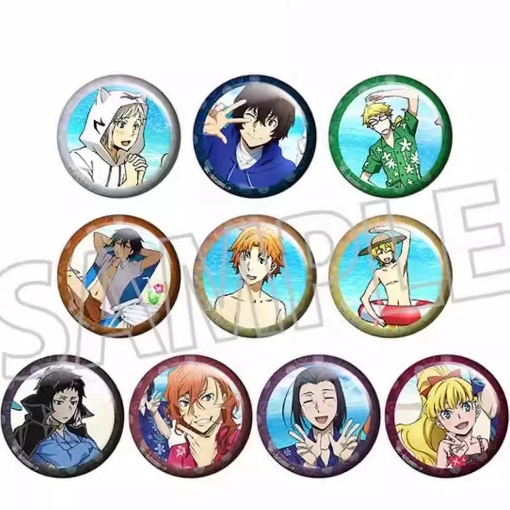 [梦想屋]  文豪野犬 八周年海系列 闪吧唧 盲盒全套盲盒玩具盲盒