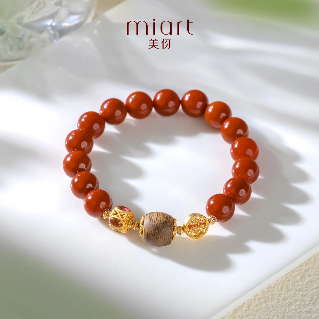 美伢 10mm桶珠单圈设计款手串【烛缨】CX62409020
