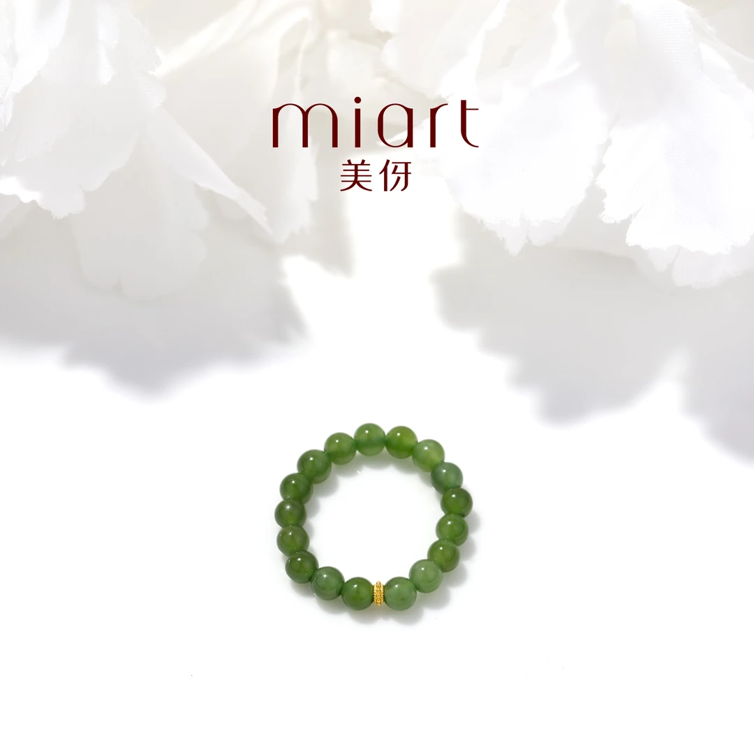 非金属锦纶戒指 美伢 【绿蕤】设计款diy 戒指QT62407054