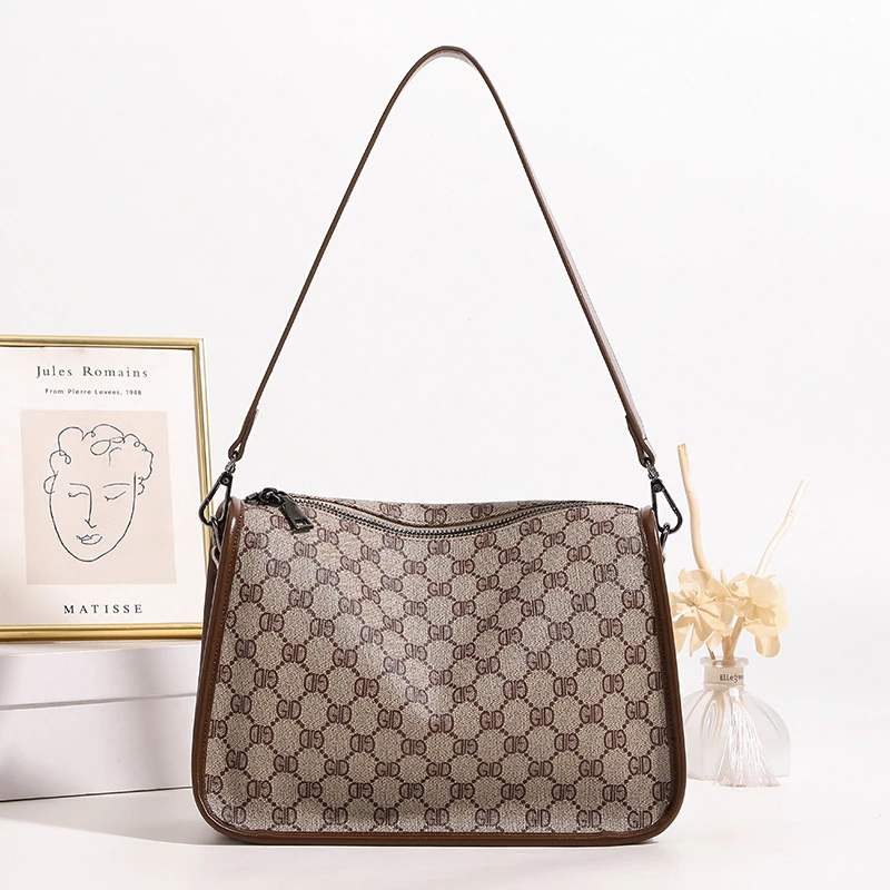 网红百搭高级感包包女士2024新款春夏时尚手提包中年妈妈包斜挎包