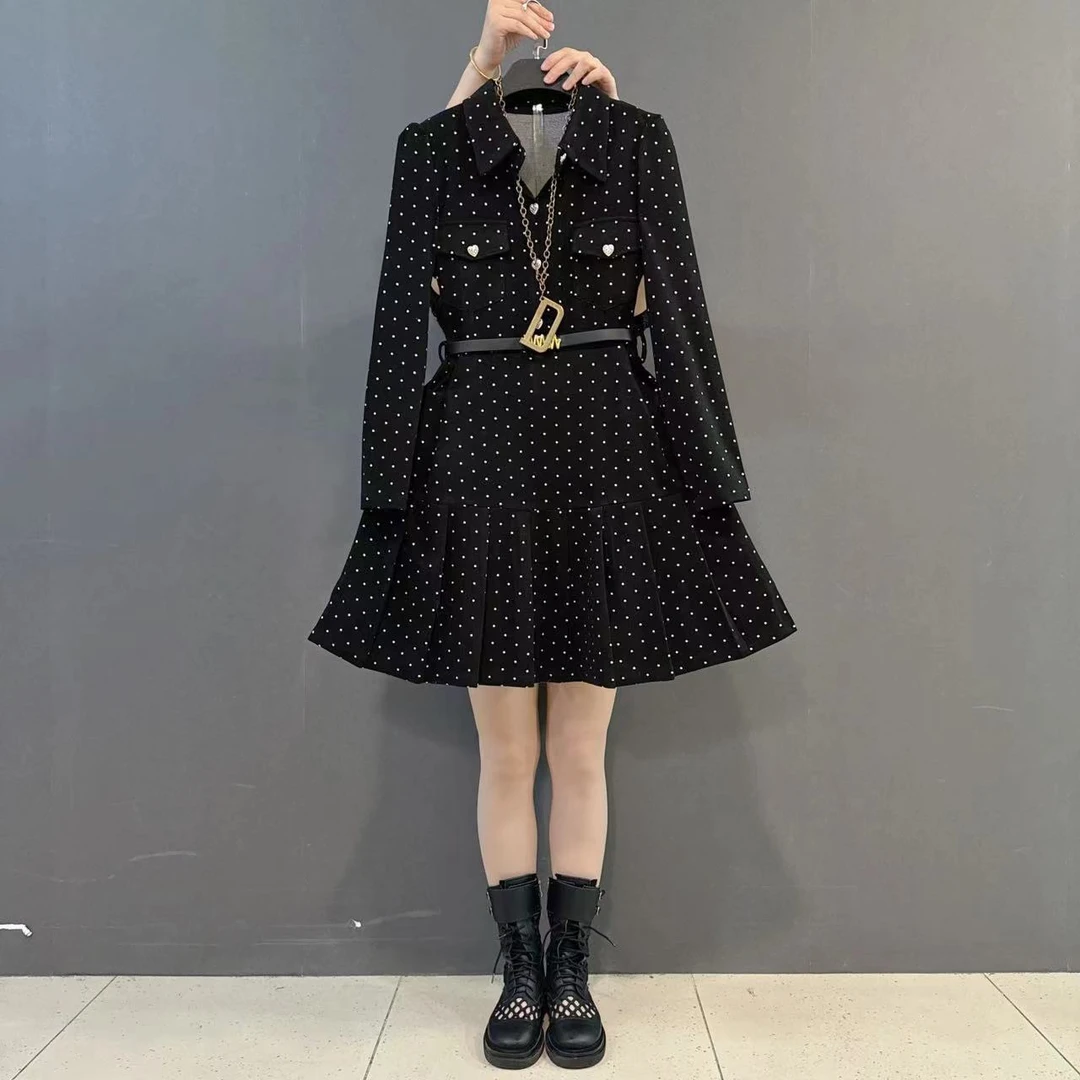 大码女装气质百搭收腰显瘦A字版连衣裙女装