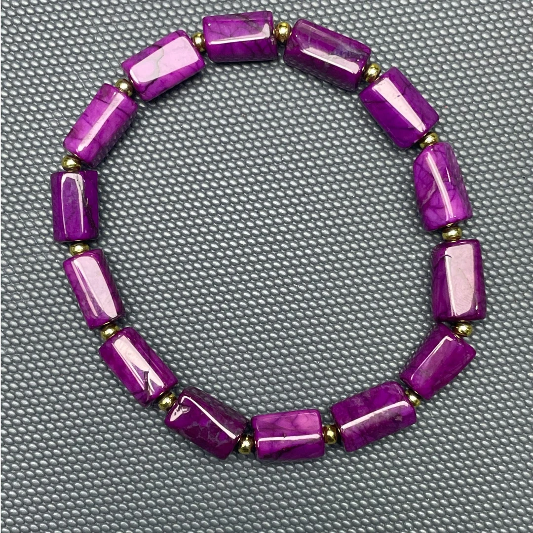 非金属珐琅手链 SJL 紫色 竹节 手链