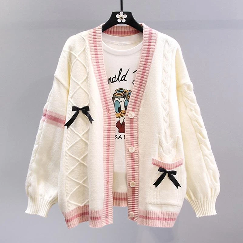 2024新款春装学生少女开学初中生高中生洋气开衫外套上衣服学院风