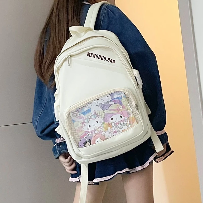 呜咚小铺原创小清新时尚痛包日常大容量百搭学院少女jk双肩学生包