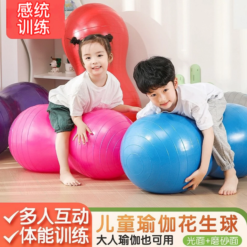 新疆包邮幼儿园感统训练器材儿童家用宝宝平衡失调大龙瑜伽花生球