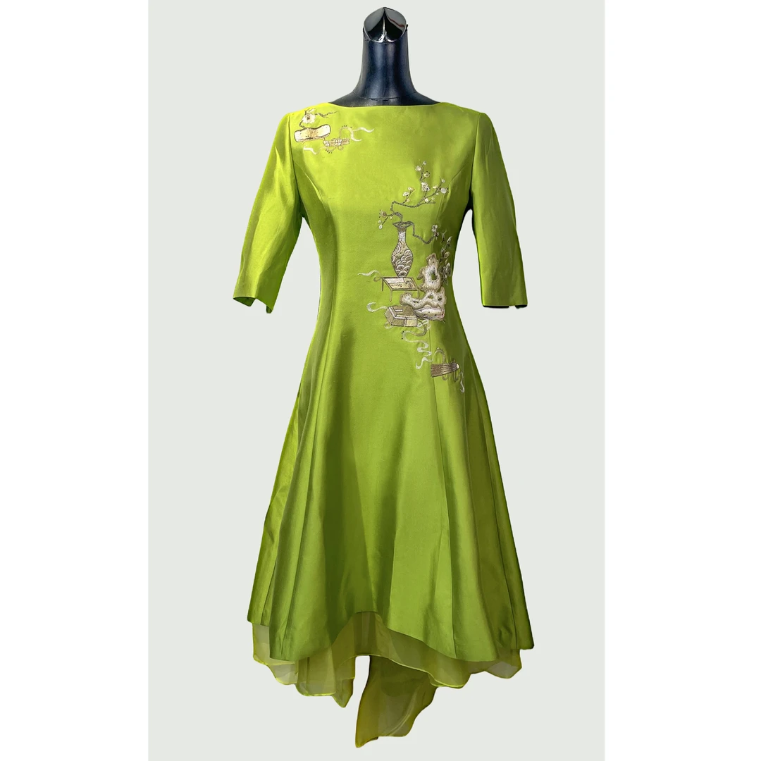 庄容【嫔歌】小礼服高端品质绣花A字时尚【品牌6399】G19C0BSM07