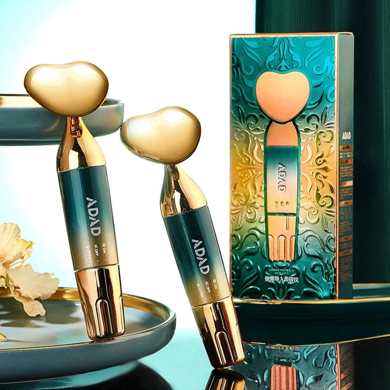 【国货之光】ADAD心型按摩导入仪旋转使用高效震动美容仪护理便携