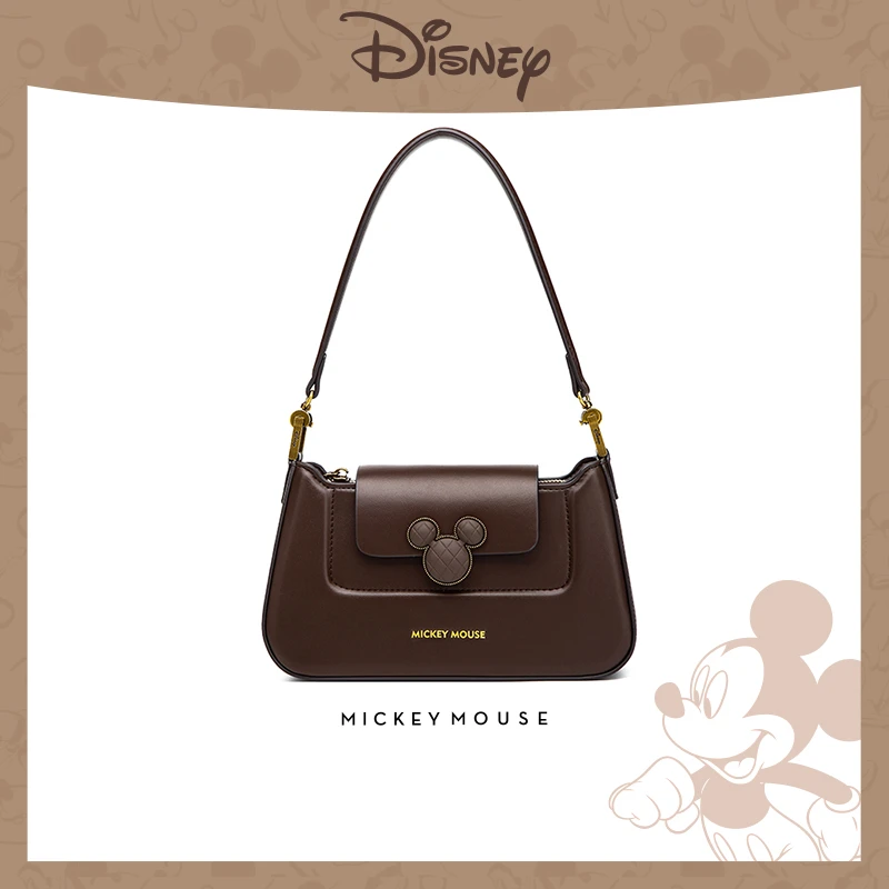 Disney/迪士尼米奇时尚百搭潮流单肩斜跨法棍包A