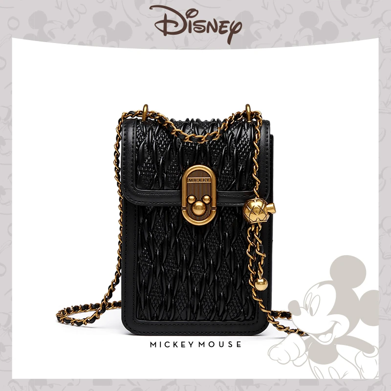 Disney/迪士尼经典绣线新款米奇包包休闲手机包