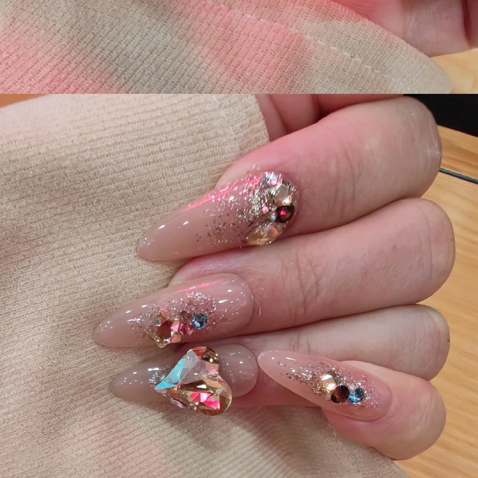 小蜜蜂 施家全华 手工定制穿戴甲美甲成品美甲贴片10片