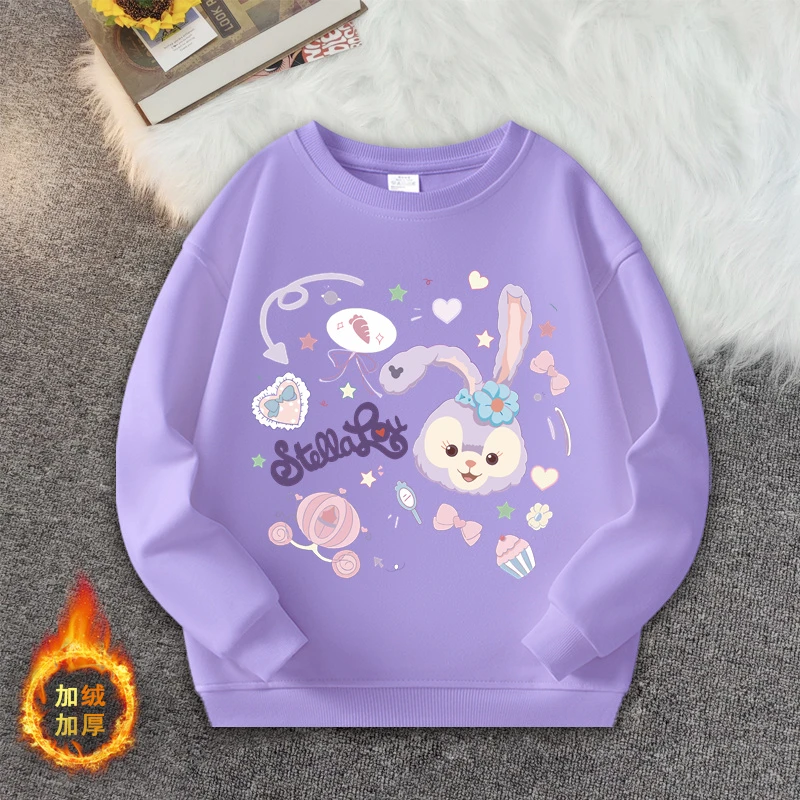 女童卫衣秋冬季星黛露可爱上衣圆领卫衣纯棉可爱儿童衣服ins潮