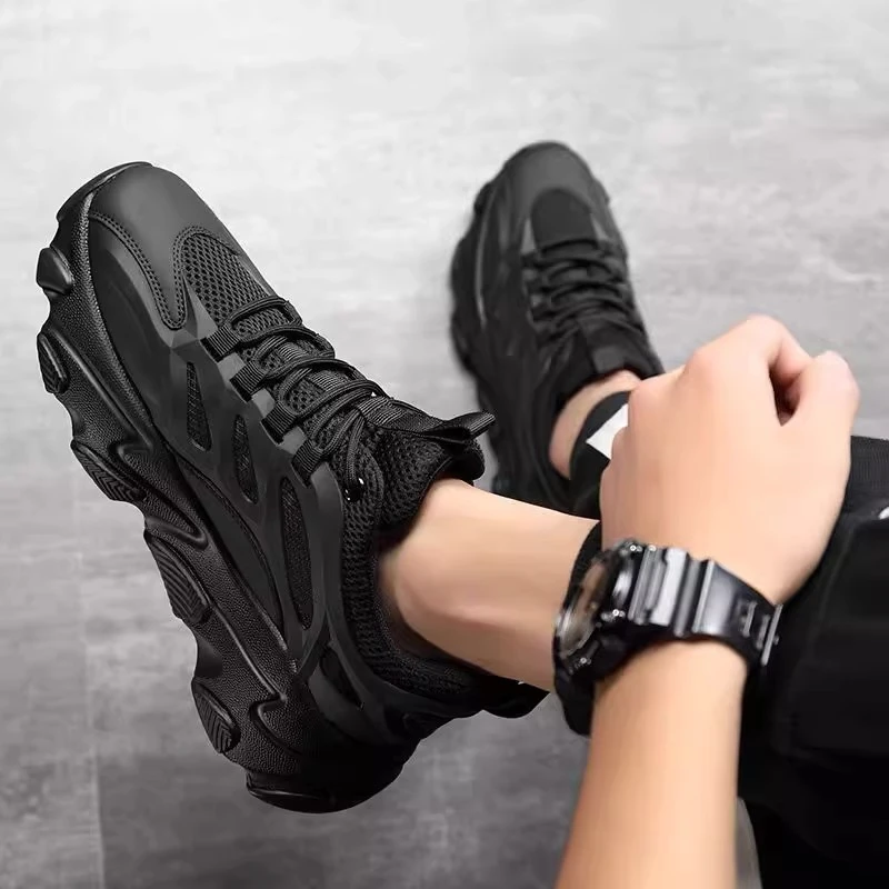 跑步鞋男时尚潮流专业竞速耐磨休闲运动鞋高帮鞋