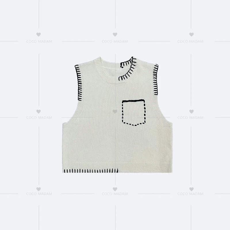 NIUNIU · Niu-330 精细羊毛羊绒设计感时尚百搭羊毛马甲