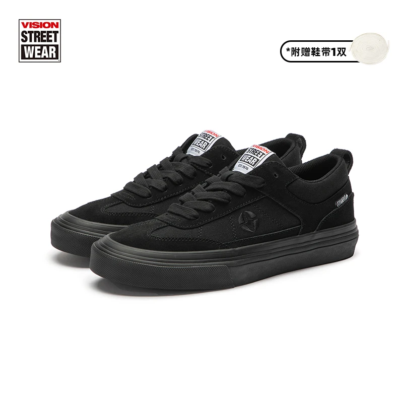 VISION CHOPPER复古经典黑武士T字头低帮黑色百搭秋季休闲鞋板鞋
