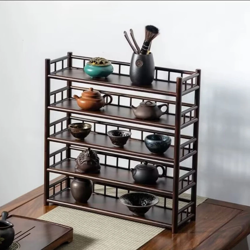 桌面博古架茶杯架茶具架子置物架茶壶架茶货架展示架紫砂壶展柜
