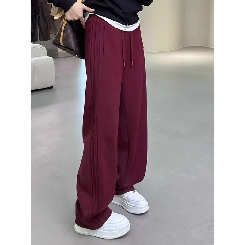 大码加绒香蕉镰刀裤女秋冬胖mm显瘦休闲运动卫裤宽松阔腿弯刀裤