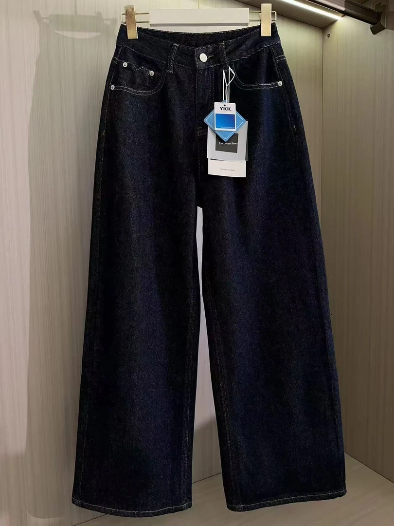 3309【抓绒黑金蓝】【极简阔腿裤】【藏肉显高冬季新版】